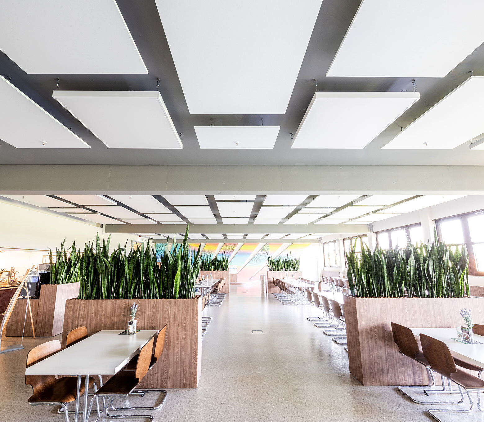 bluefiber Referenz des Betriebsrestaurants der Sandler AG